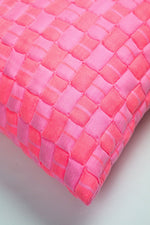 Sujani Quilted Pillow - Neon Pink