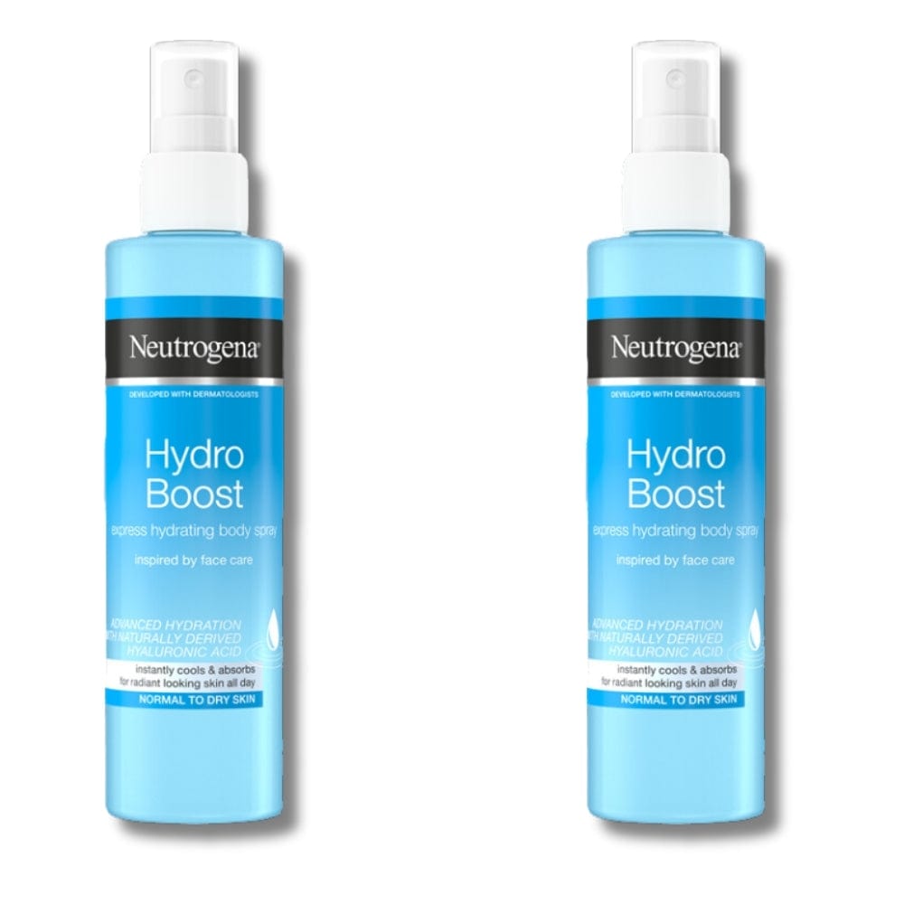 Neutrogena Hydro Boost Express Hydrating Body Spray 200ml / 6.8 fl oz 2 Pack Chivela