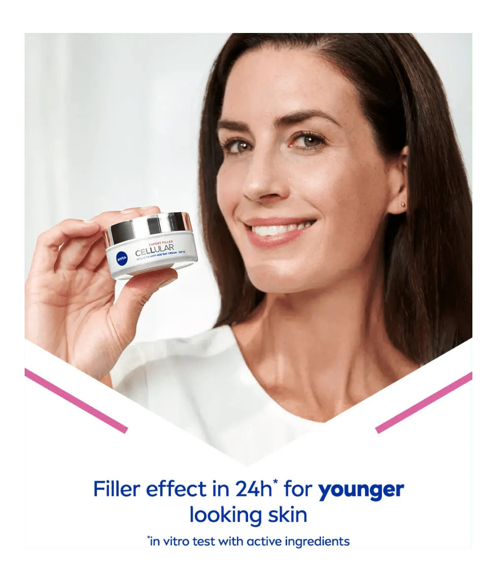 Nivea Cellular Expert Filler Firming Day Face Cream SPF 30 50 ml / 1.7 fl oz - By Baano