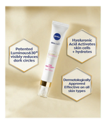 Nivea Cellular Luminous 630 Anti-Dark Circle SPF50 Eye Cream  15ml / 0.5 fl.oz - 4 Pack - By Baano