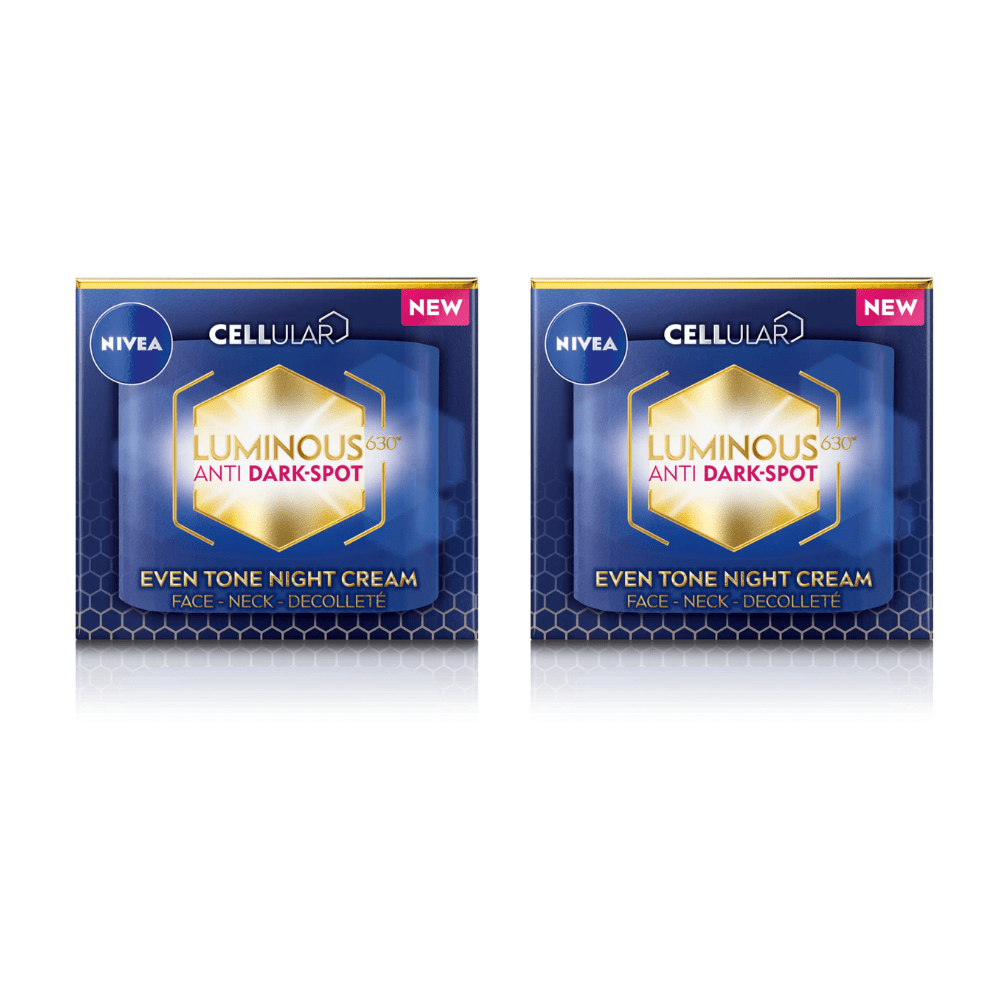 Nivea Luminous 630 Anti Dark Spot Night Cream  50ml / 1.7 fl oz - 2 Pack Chivela