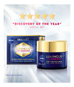 Nivea Luminous 630 Anti Dark Spot Night Cream  50ml / 1.7 fl oz - 3 Pack Chivela