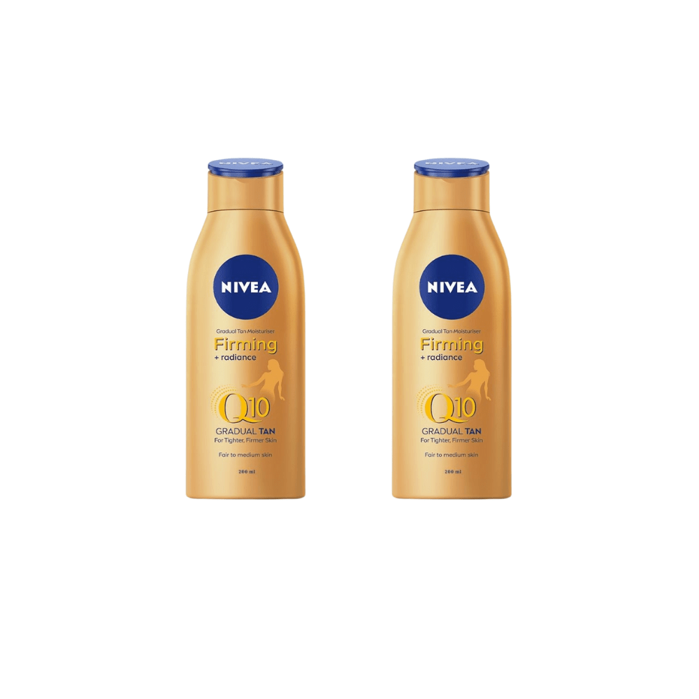 Nivea Q10 Gradual Tan Body Moisturiser Fair to Medium 200ml / 6.8 fl oz - 2 Pack - By Baano