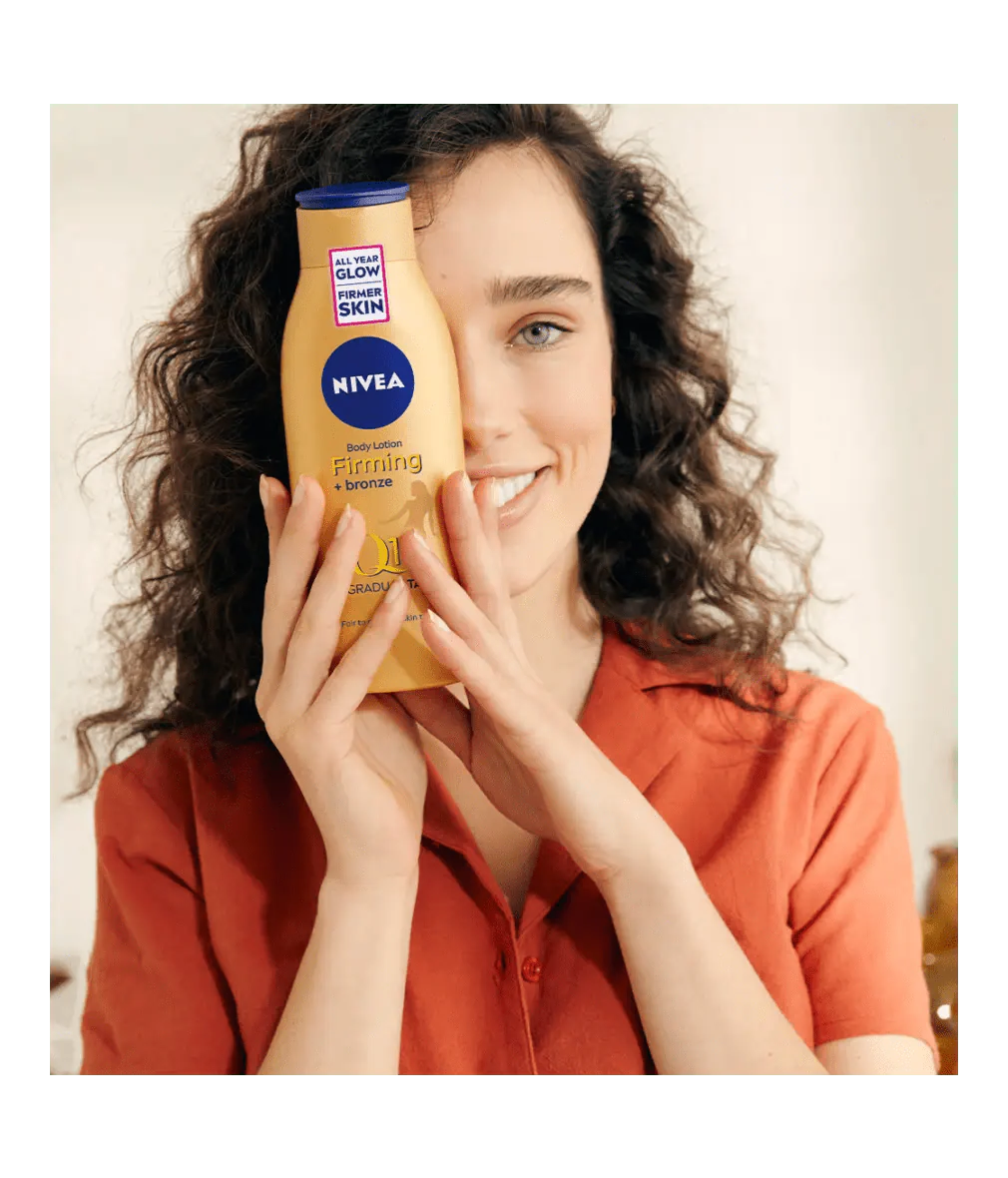 Nivea Q10 Gradual Tan Body Moisturiser Fair to Medium 200ml / 6.8 fl oz - 3 Pack - By Baano