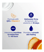 Nivea Q10 + Vitamin C Firming Body Lotion for Dry Skin 400ml / 13.5 fl oz - 2 Pack - By Baano