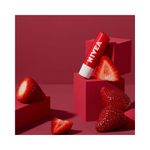 Nivea Strawberry Flavored Lip Balm 24 Hour Moisturizing, Nourishing 4.8 gr - By Baano