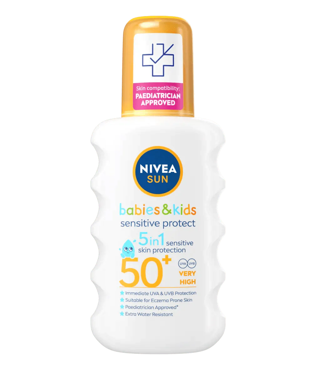 Nivea Sun Kids Sensitive Protect SPF 50+ Sun Lotion Spray 200ml / 6.8 fl.oz Chivela