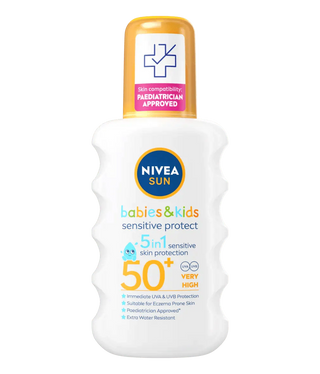 Nivea Sun Kids Sensitive Protect SPF 50+ Sun Lotion Spray 200ml / 6.8 fl.oz