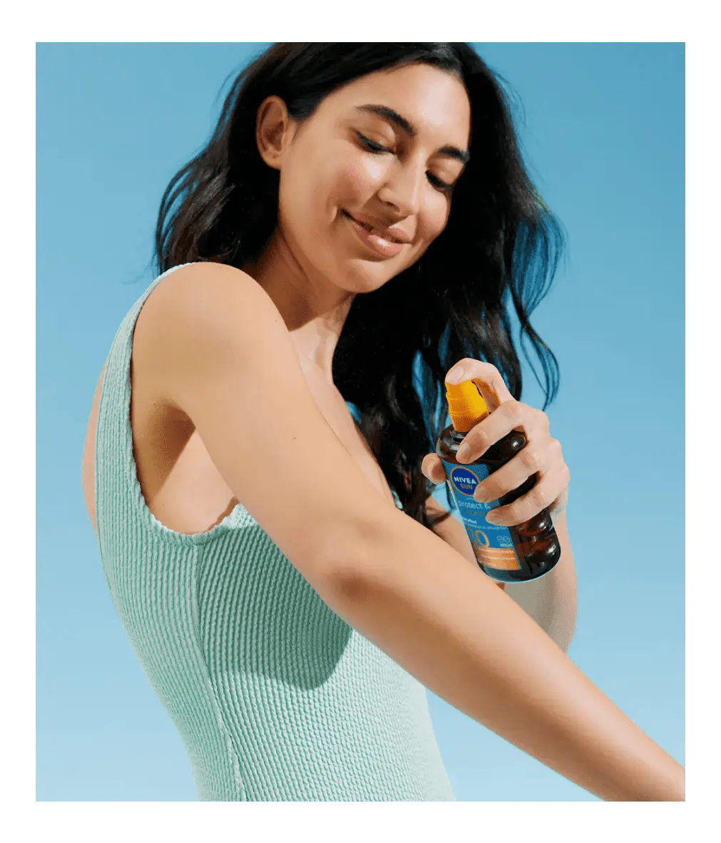 Nivea Sun Protect & Bronze Tan Activating Sun Cream Spray SPF50 200ml / 6.8 fl.oz - 2 Pack - By Baano