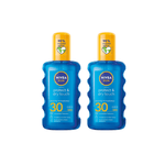 Nivea Sun Protect & Dry Touch Sun Cream Spray SPF30 200 ml / 6.8 fl.oz - 2 Pack Chivela