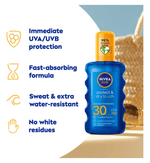 Nivea Sun Protect & Dry Touch Sun Cream Spray SPF30 200 ml / 6.8 fl.oz Chivela