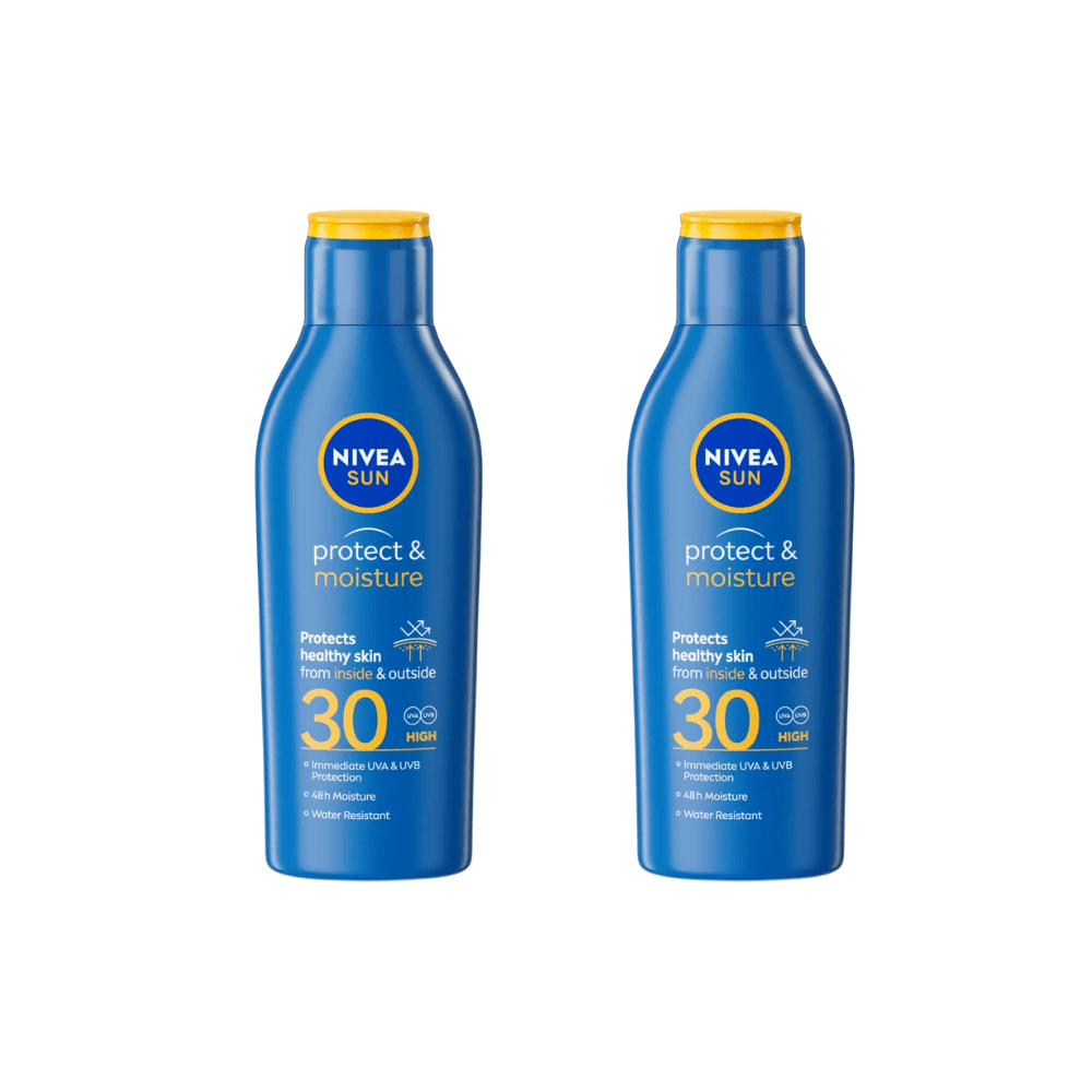 Nivea Sun Protect & Moisture Sun Cream Lotion SPF30 200ml / 6.8 fl.oz - 2 Pack - By Baano
