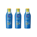Nivea Sun Protect & Moisture Sun Cream Lotion SPF50+ 200ml / 6.8 fl.oz - 3 Pack Chivela