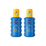 Nivea Sun Protect & Moisture Sun Cream Spray SPF30 200ml / 6.8 fl.oz - 2 Pack - By Baano