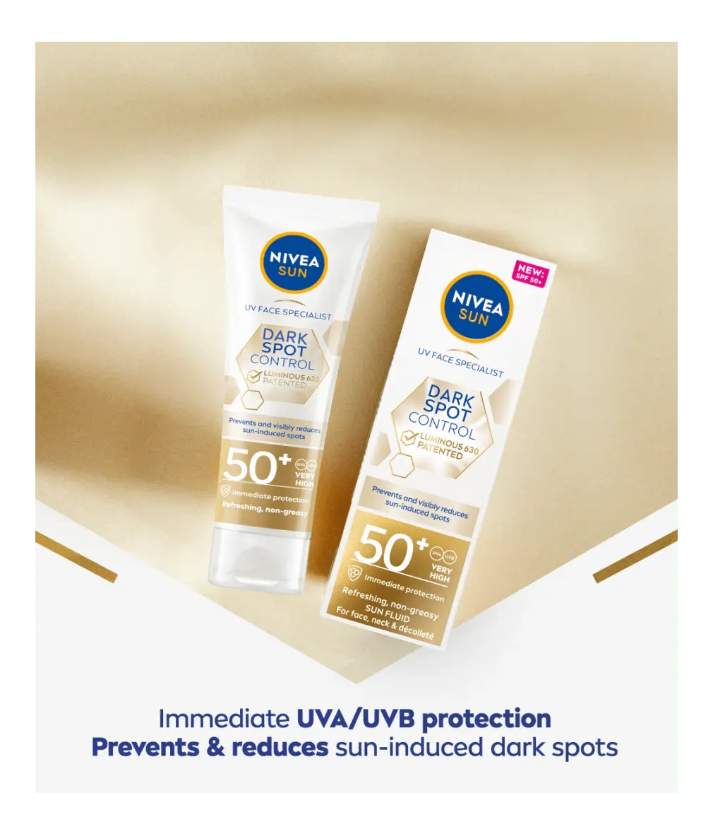 Nivea Sun UV Face Luminous 630 Spot Control Sun Fluid SPF50 40ml / 1.35 fl.oz - By Baano