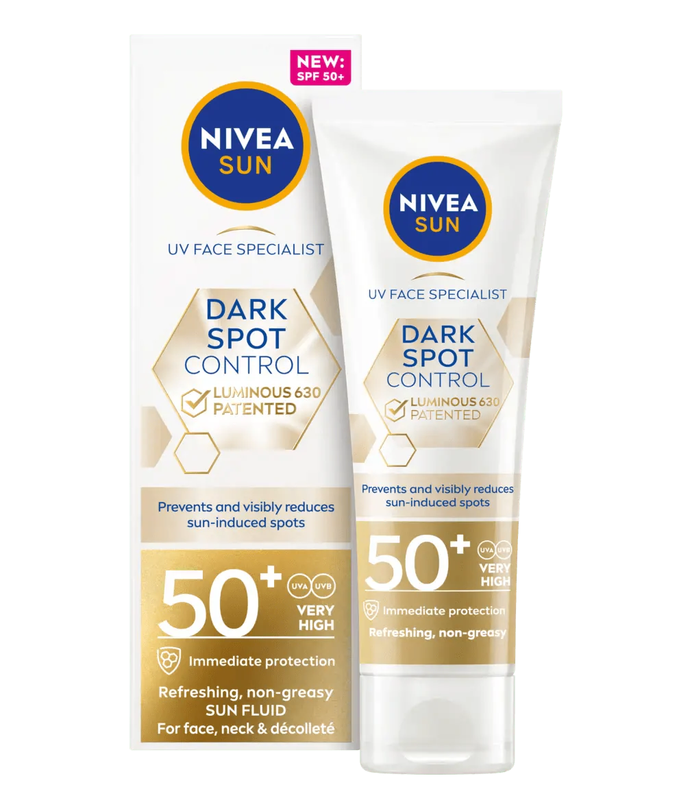Nivea Sun UV Face Luminous 630 Spot Control Sun Fluid SPF50 40ml / 1.35 fl.oz - 3 Pack - By Baano