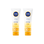 Nivea Sun UV Face Q10 Anti-Age Sun Cream SPF50 50ml / 1.7 fl oz - 2 Pack - By Baano
