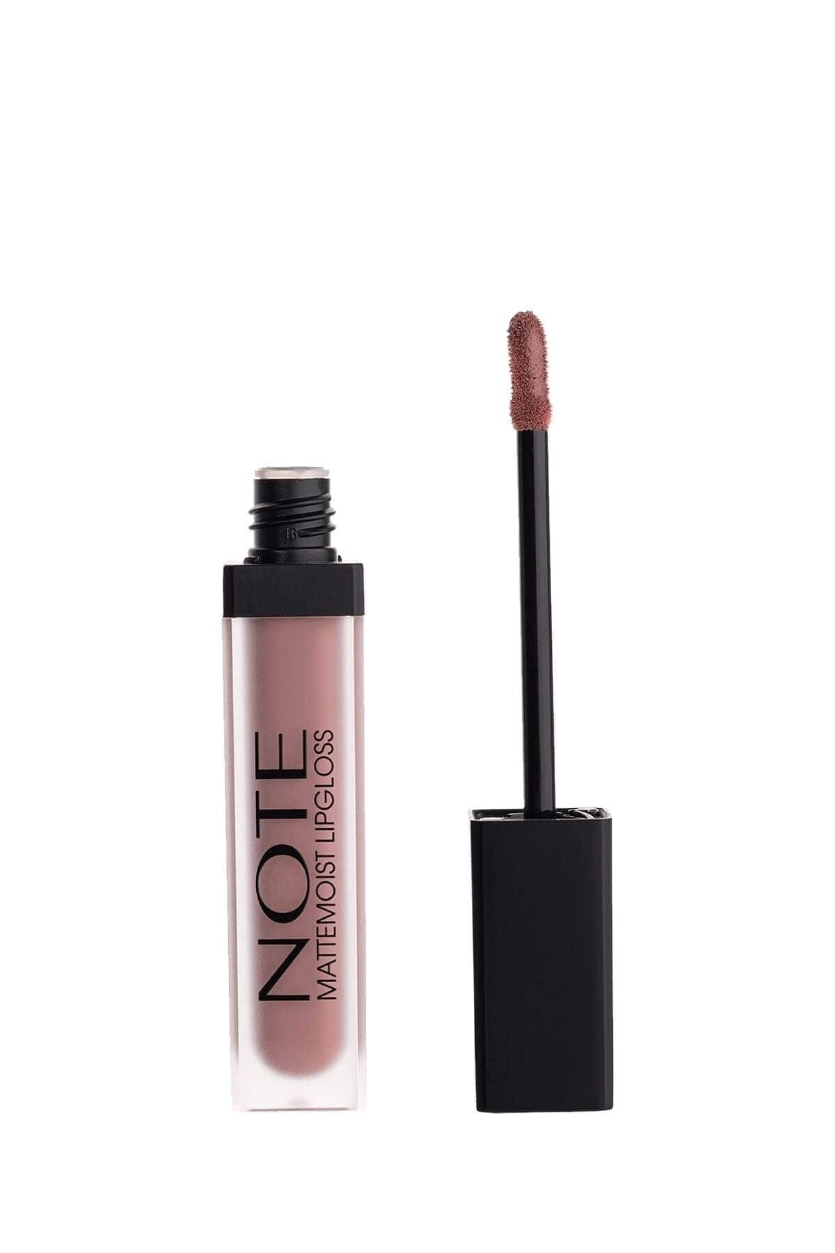 Note Cosmetics Mattemoist Lipgloss Semi Matte Satin Finish Liquid Lipstick-401 Mat Nude