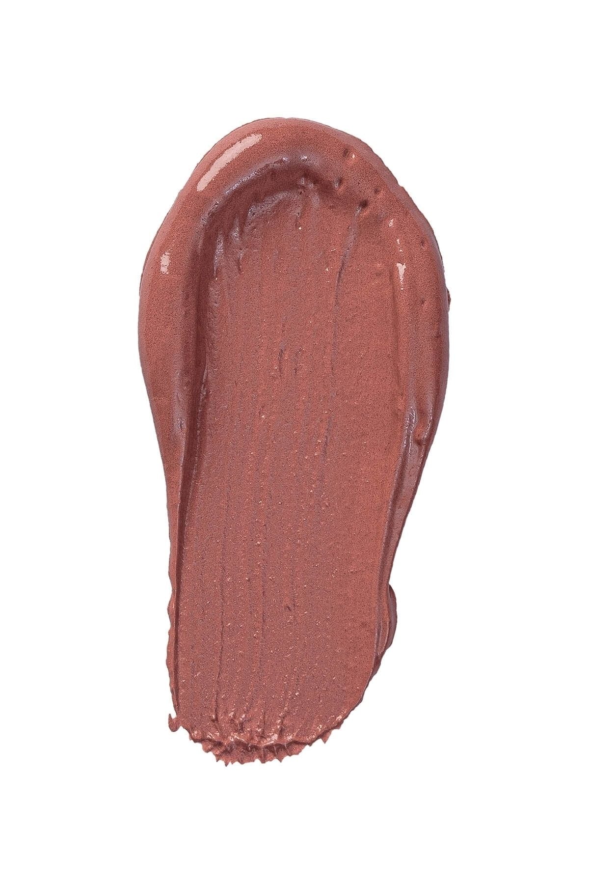 Note Cosmetics Mattemoist Lipgloss Semi Matte Satin Finish Liquid Lipstick-410 Sandal Wood