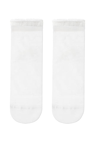 Conte Socks Classic - 491 Glossy Pattern and Decorative Transparent Mesh - By Baano