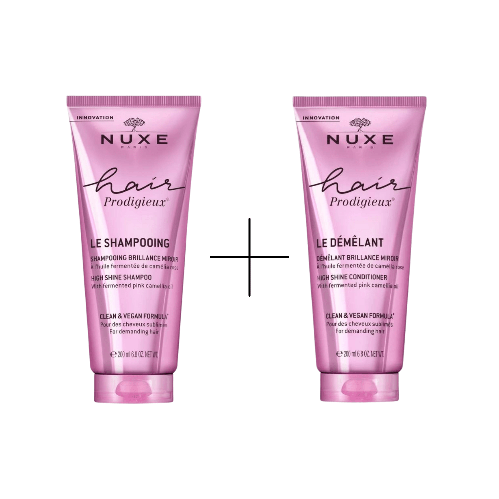 Nuxe Hair Prodigieux High Shine Shampoo 200 ml + Nuxe Hair Prodigieux High Shine Conditioner 200 ml - By Baano