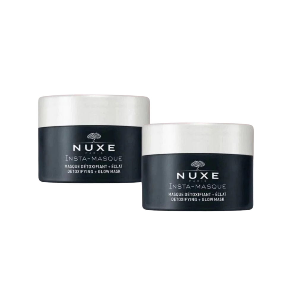 Nuxe Masque Detoxifiant + Eclat Insta-Masque Detox Mask 50 ml -2 Pack - By Baano