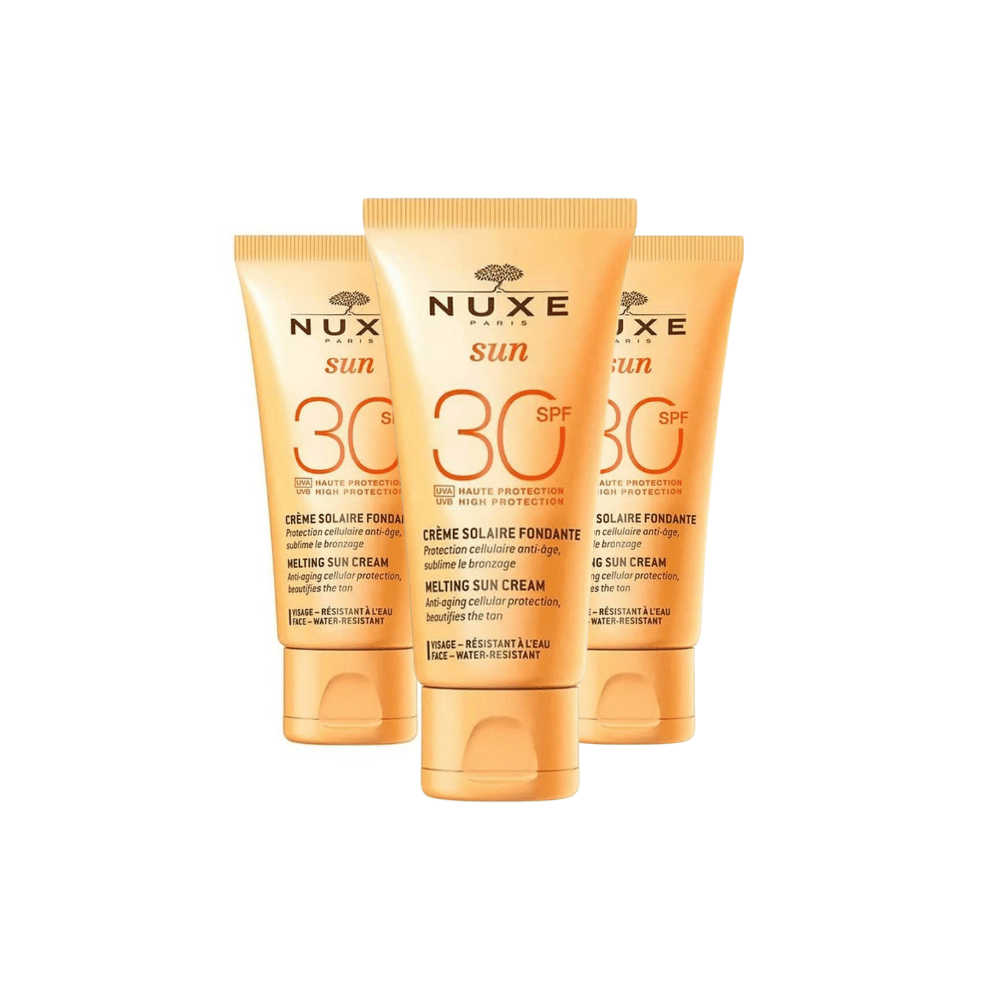Nuxe Sun Melting Sun Cream For Face Spf30 50ml 3 Pack Chivela