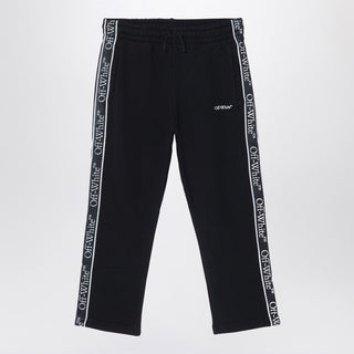 Black Cotton Jogging Trousers - By Baano