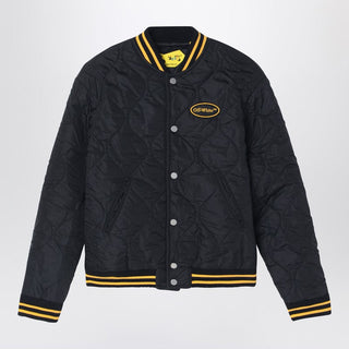 Black/yellow Nylon Bomber Jacket