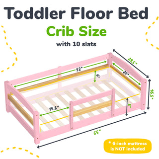 Floor Bed - Crib Size - By Baano