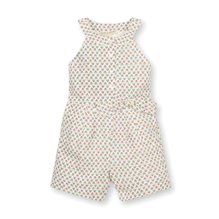 Button Front Halter Romper - By Baano