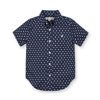Linen Short Sleeve Button Down Shirt - Baby - By Baano