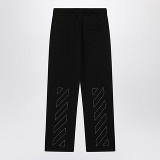 Black Jogging Trousers With OFF Logo - By Baano