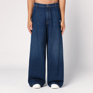 Blue Wide Denim Jeans