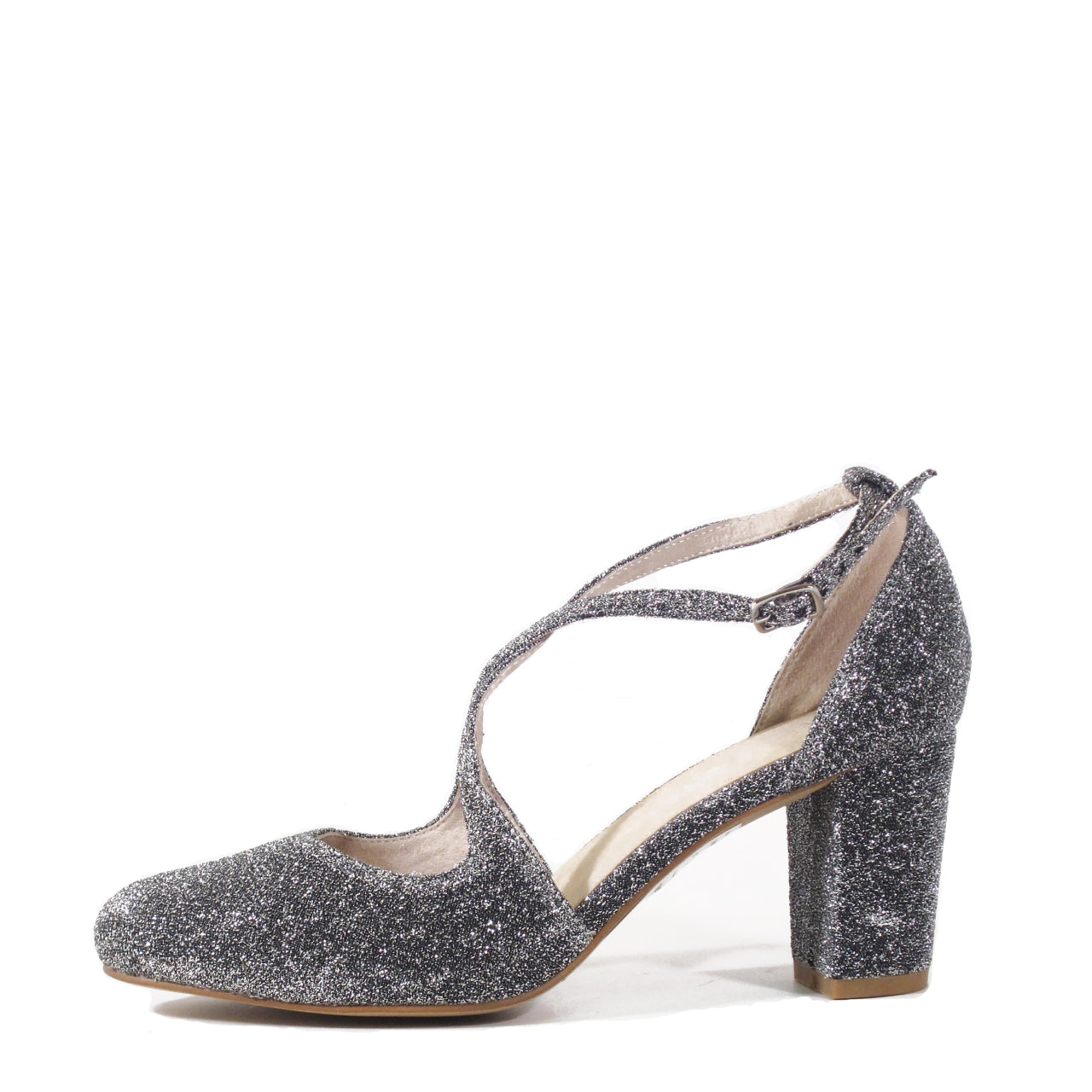 Oren Glitter Mary Jane Heels