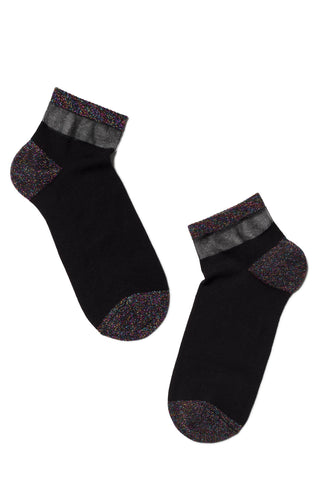Cotton Ankle Socks Conte Active - 207 with Lurex - By Baano