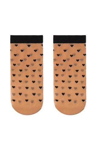 Socks Conte Fantasy - Hearts Pattern - By Baano