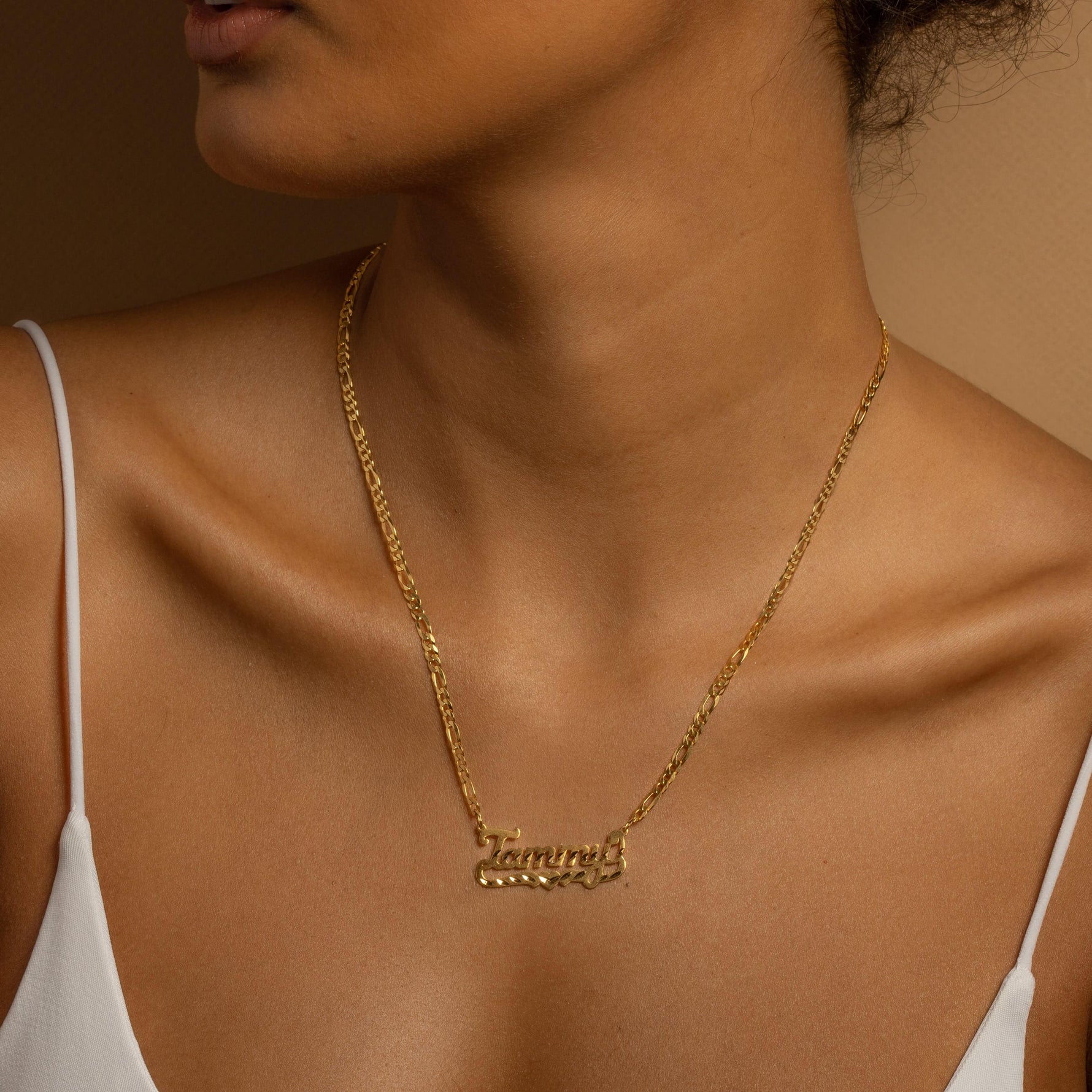 Diamond Cut Name Necklace