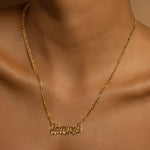 Kid's Diamond Cut Name Necklace