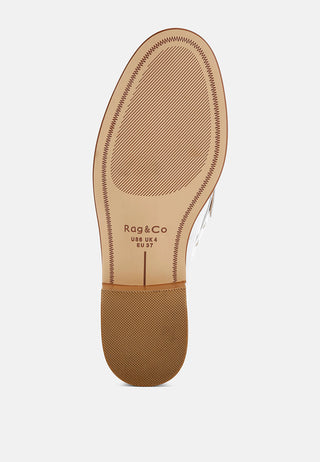 Oglavia Studs Embellished Leather Loafers