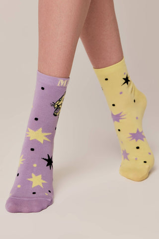 Socks Cotton Conte Happy 386 - Glam Metal - By Baano