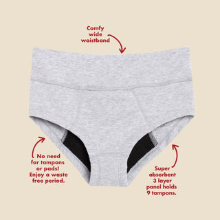 The Teen Period. Boyshort in Organic Cotton For Heavy Flows
