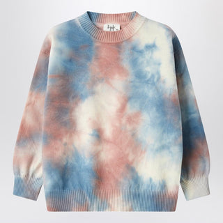 Sweater With Airbrush-effect Tie-dye Print - By Baano