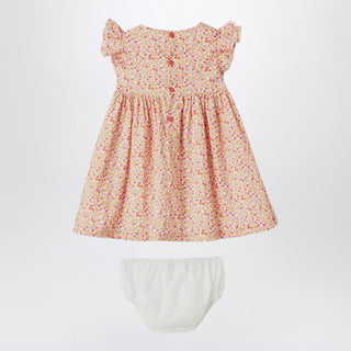 Apricot Dress With Culotte In Liberty Fabric - By Baano