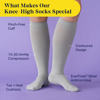 Knee-High Compression Socks – Solid