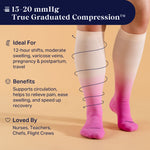 Knee-High Compression Socks – 3 Pack Solids