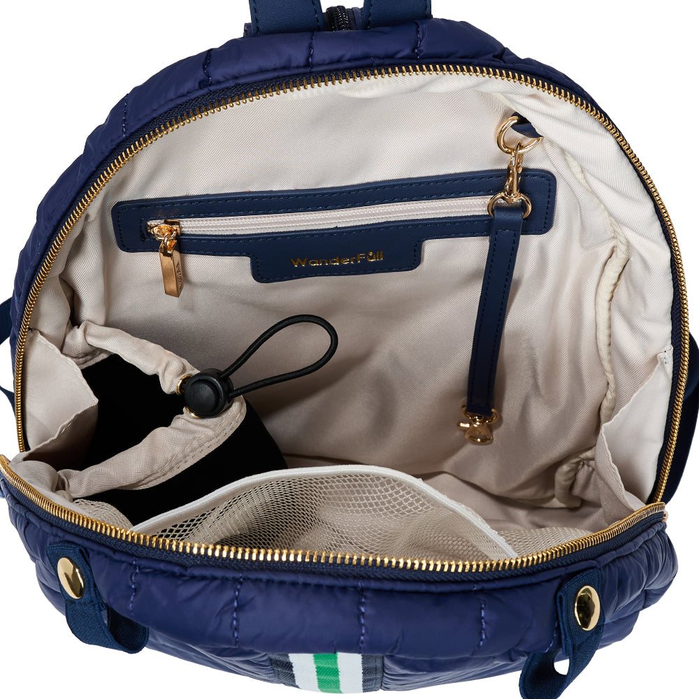 Pickleball HydroSling Bag with Removable Racquet Cover- Navy Matte with Stripe