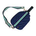 Pickleball HydroSling Bag with Removable Racquet Cover- Navy Matte with Stripe