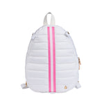 Pickleball HydroSling Bag with Removable Racquet Cover- White Ripstop with Stripe