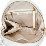 Pickleball HydroSling Bag with Removable Racquet Cover- White Ripstop with Stripe